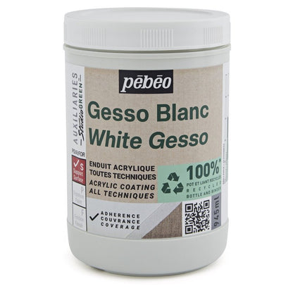 Pebeo Studio Green Gesso - Blanc - 945 ml