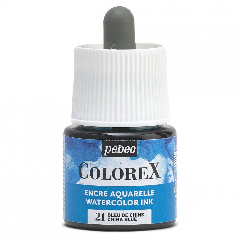 Pebeo Colorex Encre aquarelle 45 ml - 21 - Bleu de Chine