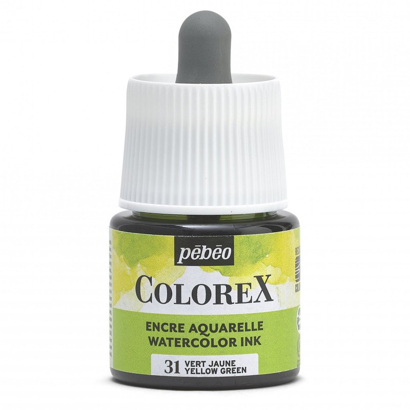 Pebeo Colorex Encre aquarelle 45 ml - 31 - Vert jaune
