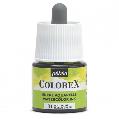 Pebeo Colorex Encre aquarelle 45 ml - 31 - Vert jaune