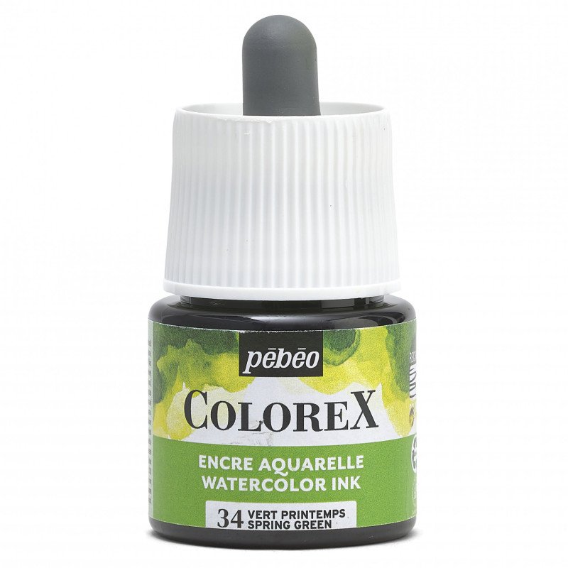 Pebeo Colorex Encre aquarelle 45 ml - 34 - Vert printemps