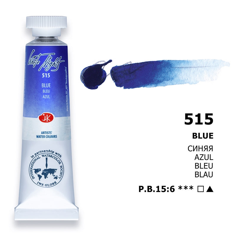 White Nights Watercolour Tube 10 ml - Bleu