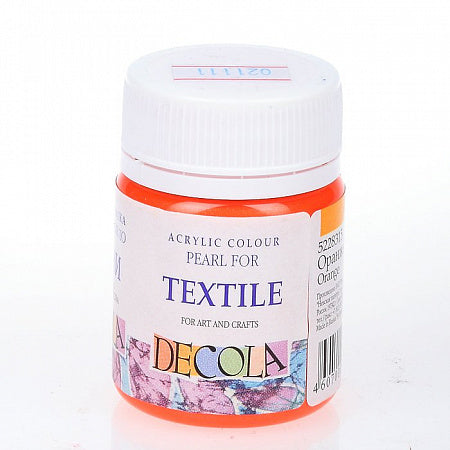 Decola Pearlescent Textile Paint 50 ml - Orange