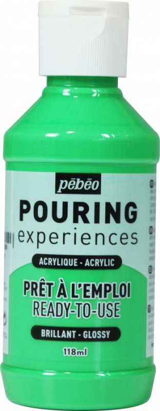 Pebeo Pouring Experiences Glanzend Acryl 118 ml - Vert vif