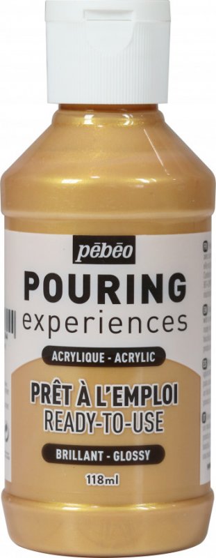 Pebeo Pouring Experiences Glanzend Acryl 118 ml - Or
