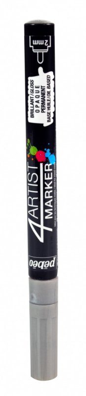 Pebeo 4Artist Oil Marker 2 mm - Argent