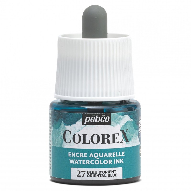 Pebeo Colorex Encre aquarelle 45 ml - 27 - Bleu oriental