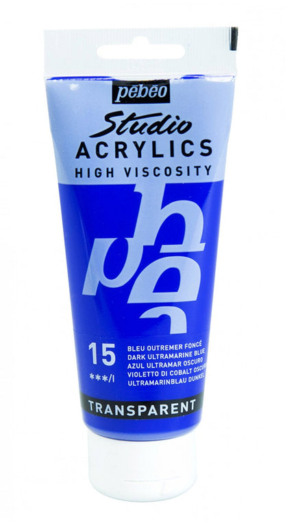 Pebeo Studio Peinture acrylique 100 ml - 15 - Bleu cobalt opaque (imitation)