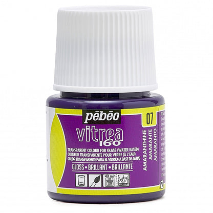 Pebeo Vitrea 160 Peinture sur verre 45 ml Glanzend - 07 - Amarant