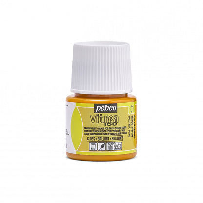 Pebeo Vitrea 160 Peinture sur verre 45 ml Glanzend - 01 - - Zonnegeel