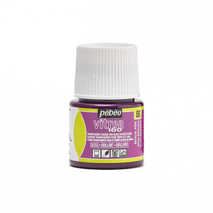 Pebeo Vitrea 160 Peinture sur verre 45 ml Glanzend - 06 - Bengaals Roze