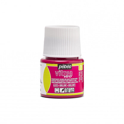 Pebeo Vitrea 160 Peinture sur verre 45 ml Glanzend - 21 - Rose vif