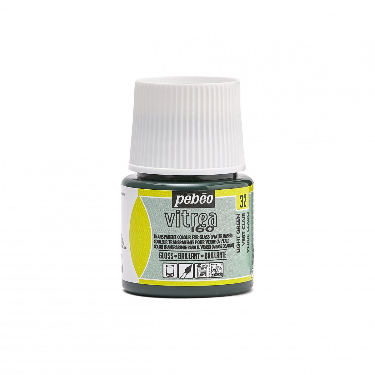 Pebeo Vitrea 160 Peinture sur verre 45 ml Glanzend - 32 - Vert clair
