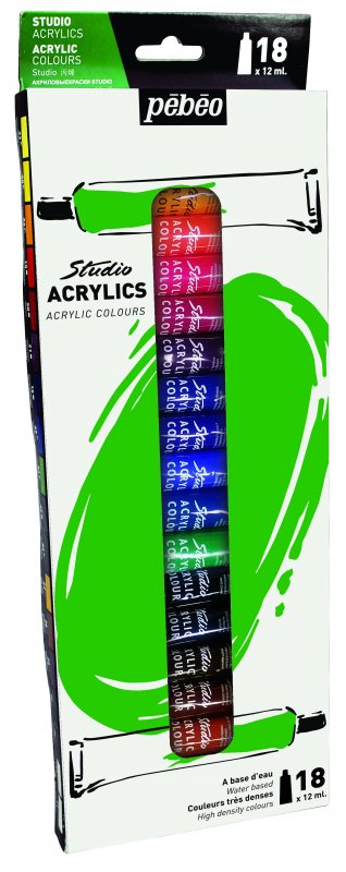 Pebeo Studio Acrylic Sets 12 ml