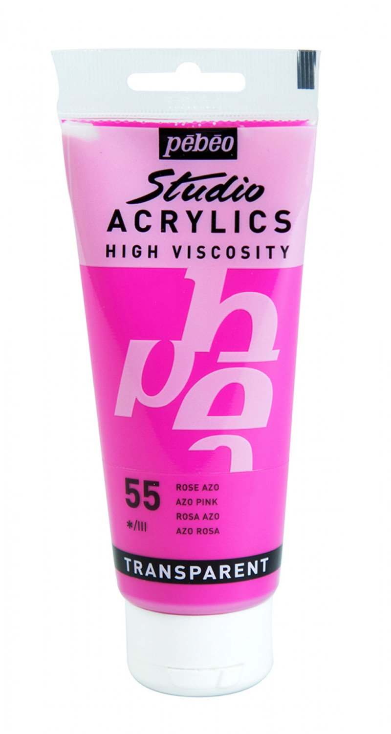 Pebeo Studio Peinture acrylique 100 ml - 55 - Rose azo