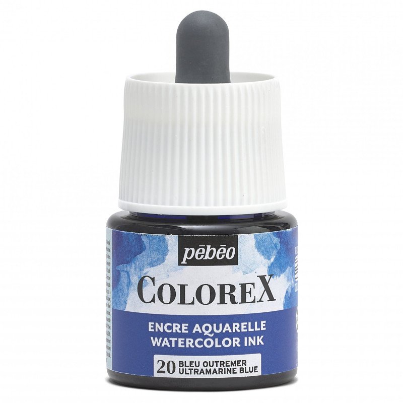 Pebeo Colorex Encre aquarelle 45 ml - 20 - Bleu outremer