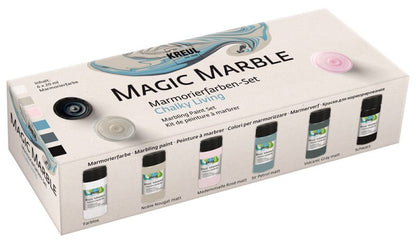 Kreul Magic Marble Peinture marbrée Sets - Metallic - 6 x 20 ml
