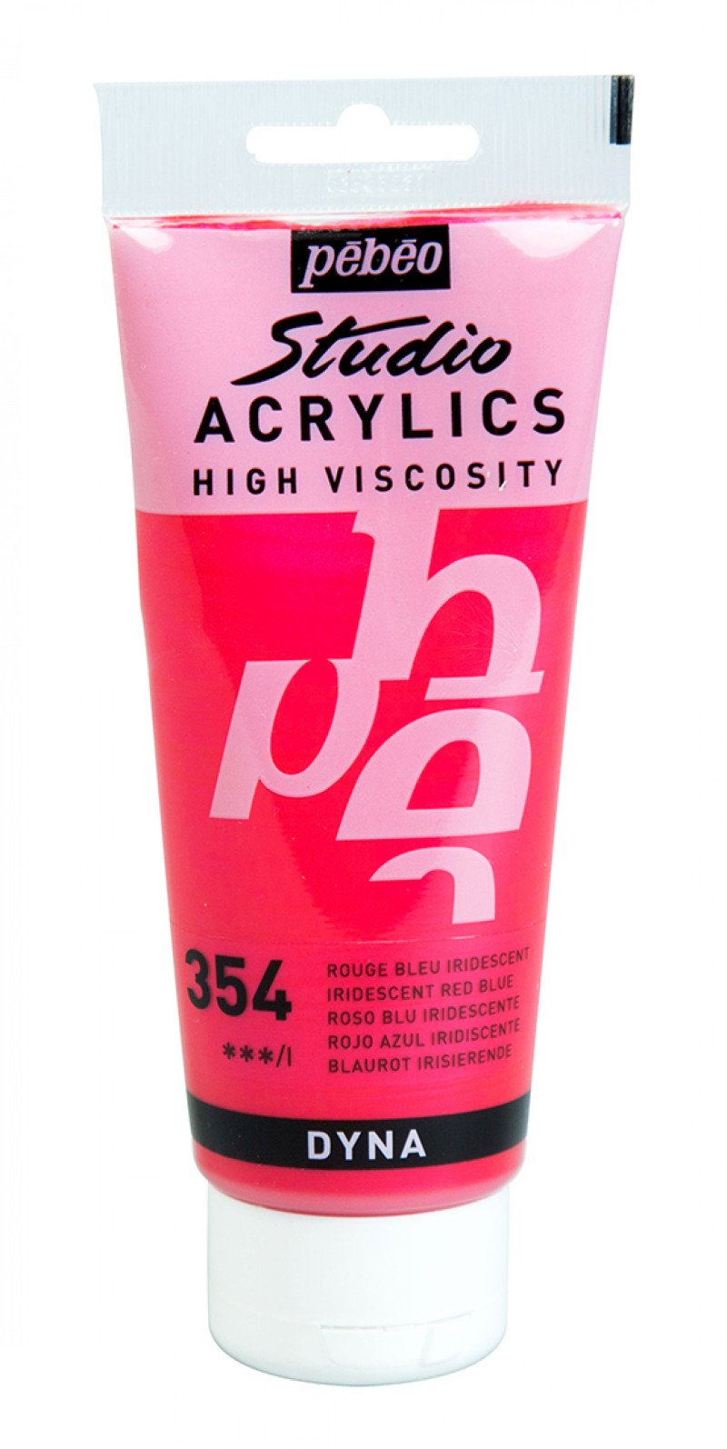 Pebeo Studio Peinture acrylique 100 ml - 354 - Rouge-Bleu Irisé