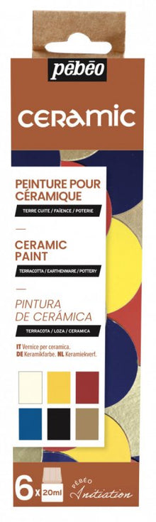 Pebeo Ceramic Paint Sets - Initiatieset - 6 x 20 ml