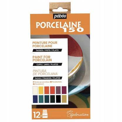 Pebeo Porcelaine 150 Sets - Initiatieset P150 Couleurs 1 - 6 x 20 ml