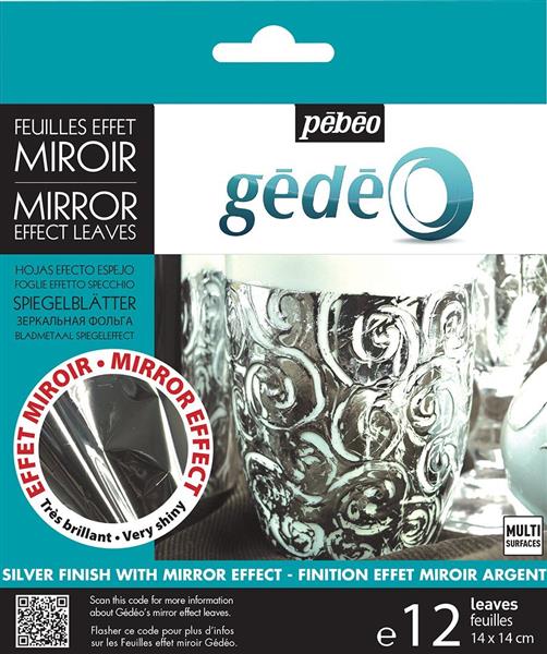 Pebeo Gedeo Mirror Effect Leaves - 12 Pack