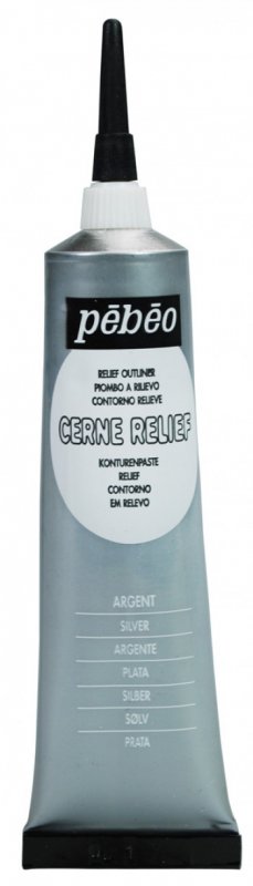 Pebeo Cerne Relief Omlijning 37 ml - Argent