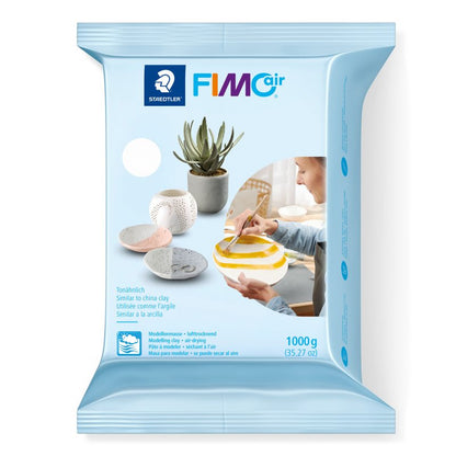FIMO Air Basic Argile à modeler autodurcissante - 1 kg - Blanc
