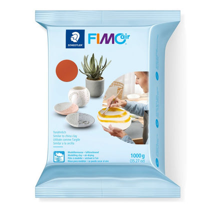 FIMO Air Basic Argile à modeler autodurcissante - 1 kg - Terracotta