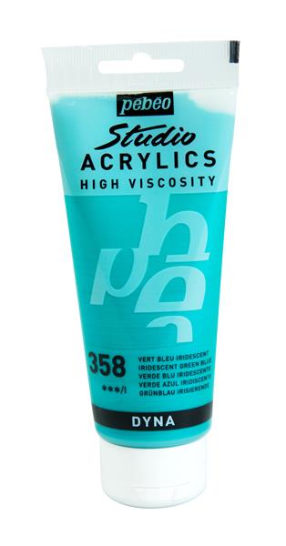 Pebeo Studio Peinture acrylique 100 ml - 360 - Bleu-Noir Irisé