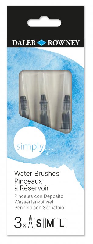 Daler-Rowney Simply Pinceau à réservoir Set Rond - 3 pièces