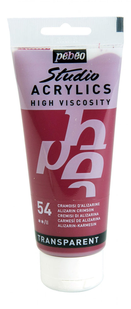 Pebeo Studio Peinture acrylique 100 ml - 54 - Alizarine karmozijn