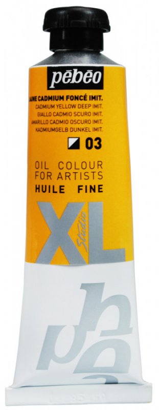 Pebeo Studio XL Peinture à l'huile 37 ml - 03 - Jaune de cadmium foncé (imitation)
