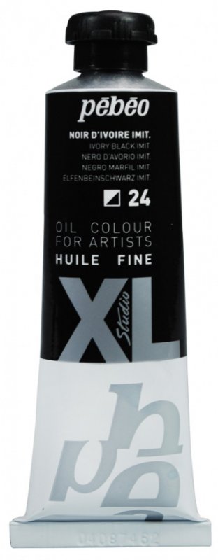 Pebeo Studio XL Peinture à l'huile 37 ml - 24 - Ivoorzwart imit