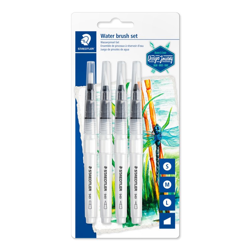 Staedtler Pinceau à réservoir Blister - 4 pièces