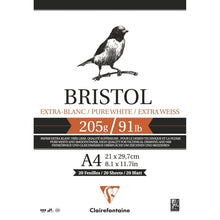 Clairefontaine Papier Bristol - Bristol 205 g - A4 - 20 feuilles
