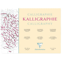 Clairefontaine Calligraphie Bloc de papier 130 g - 30 x 40 cm - 25 feuilles