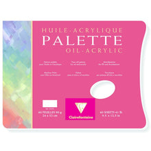 Clairefontaine Palette Peinture huile/acrylique 90 g - 30 x 40 cm - 40 feuilles