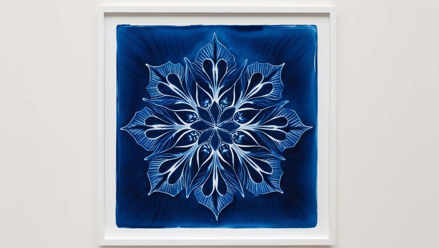Tirage cyanotype botanique