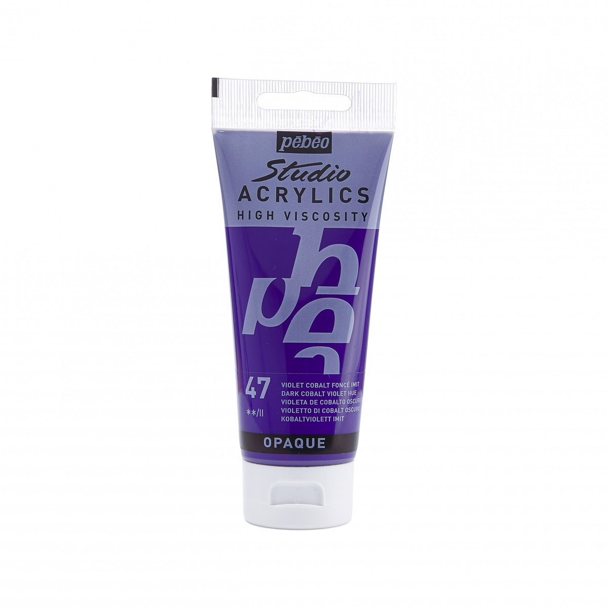Pebeo Studio Peinture acrylique 100 ml - 47 - Foncé Violet de cobalt Imitation