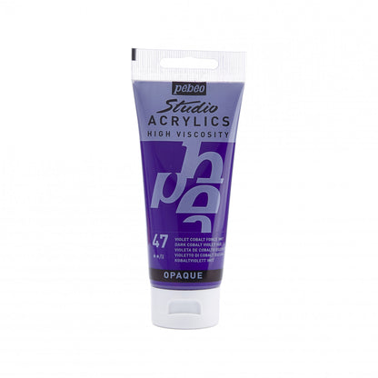 Pebeo Studio Peinture acrylique 100 ml - 47 - Foncé Violet de cobalt Imitation