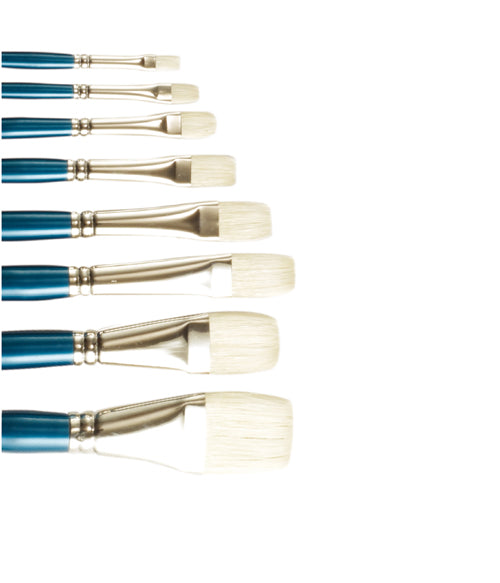Conda Long-Handled Bleached Bristle Brush Flat - No. 4