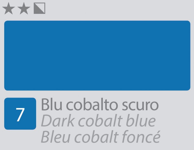 Divolo Accademia Peinture à l'huile 20 ml - Bleu cobalt foncé