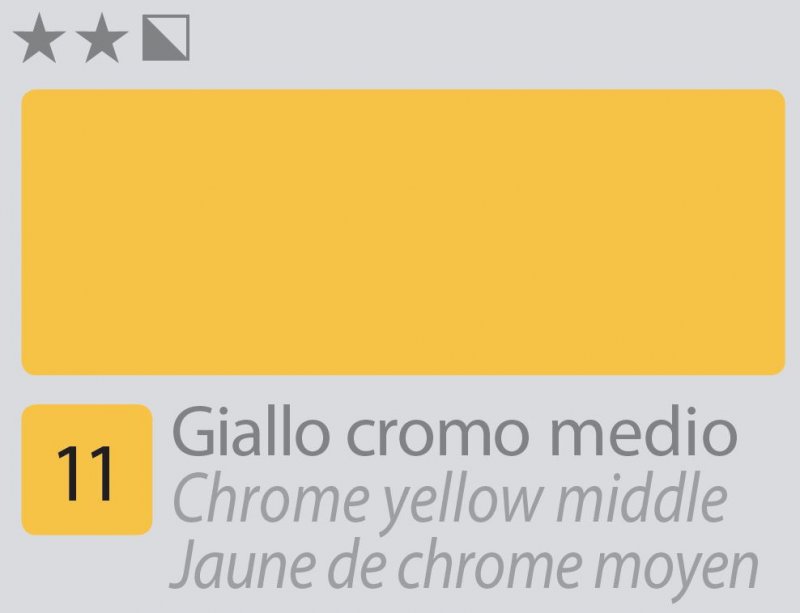 Divolo Accademia Peinture à l'huile 20 ml - Chrome Yellow Middle