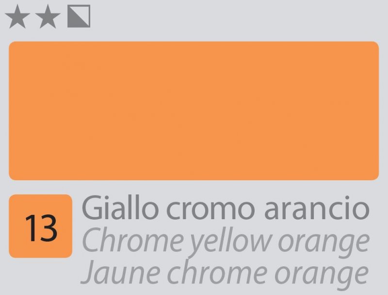 Divolo Accademia Peinture à l'huile 20 ml - Chrome Yellow Orange