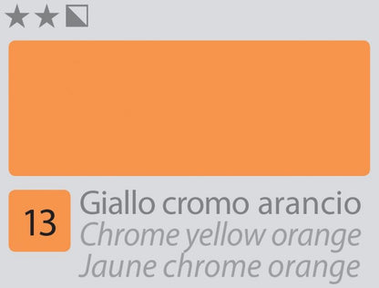 Divolo Accademia Peinture à l'huile 20 ml - Chrome Yellow Orange