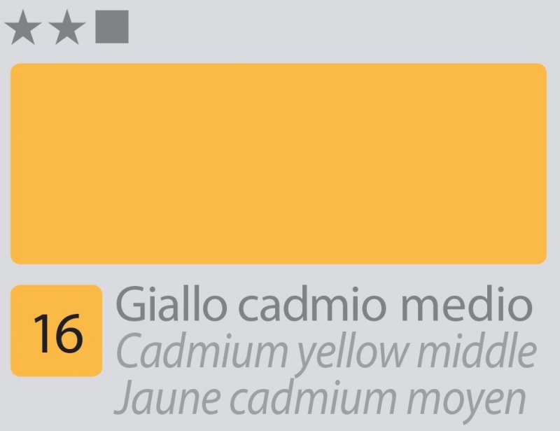 Divolo Accademia Peinture à l'huile 20 ml - Cadmium Yellow Middle