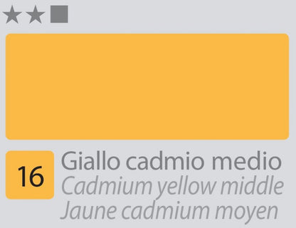 Divolo Accademia Peinture à l'huile 20 ml - Cadmium Yellow Middle