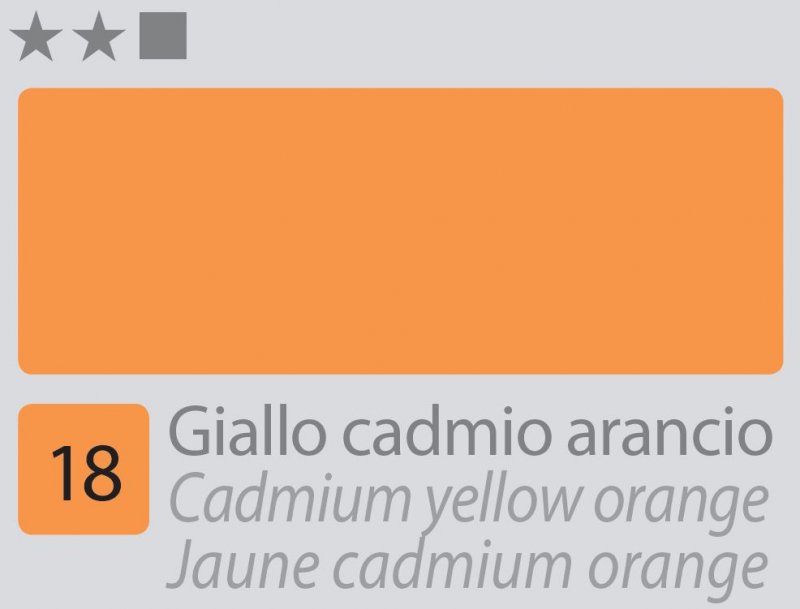 Divolo Accademia Peinture à l'huile 20 ml - Cadmium Yellow Orange
