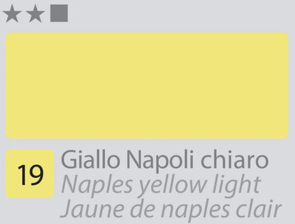 Divolo Accademia Peinture à l'huile 20 ml - Naples Yellow Light