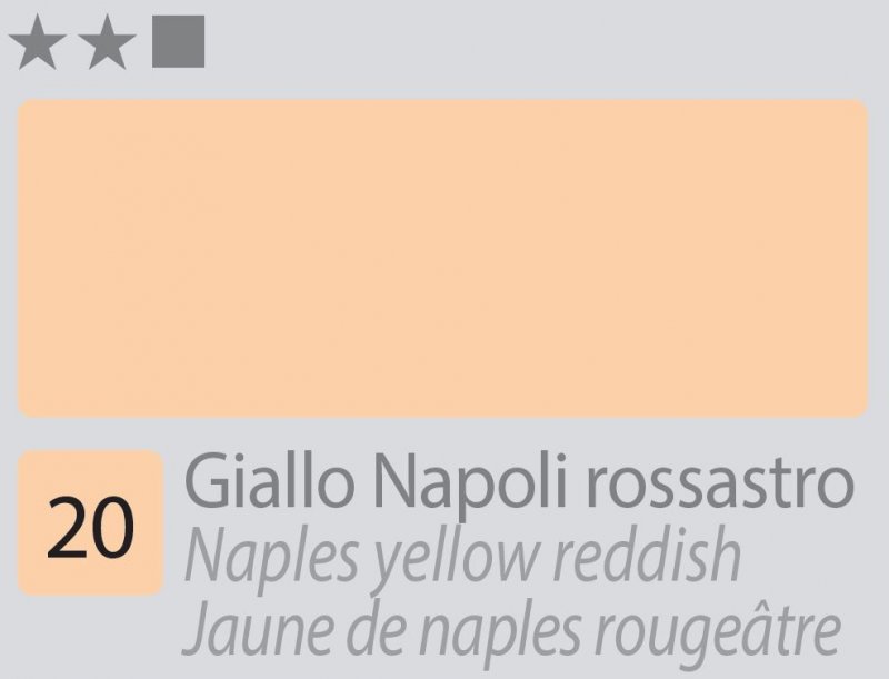 Divolo Accademia Peinture à l'huile 20 ml - Naples Yellow Reddish